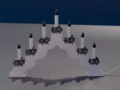 Candlestick Low-poly 3D model get