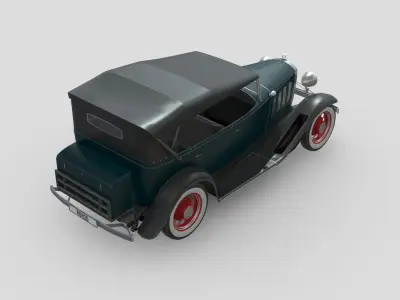 Chevrolet Confederate 1932 Low-poly 3D model