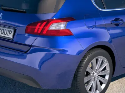 Peugeot 308 2018 3D model