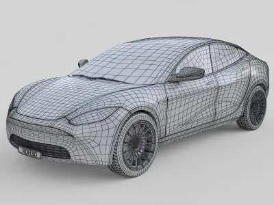 Generic Sedan EV 2020 3D model