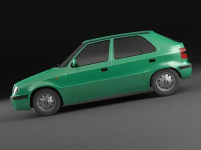 Skoda felicia facelift 98-01  exterior only 3D model