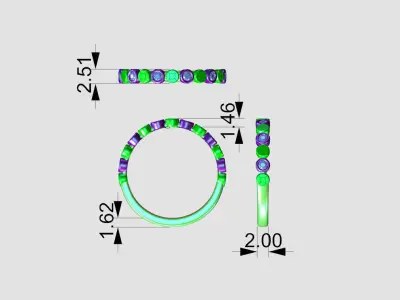 WEDDING RING MY048 3D print model