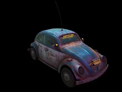 Doomsday Beetle Low-poly 3D model