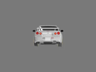 Skyline GT-R R34 2001 3D model