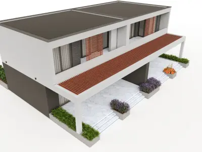 HOUSE 22 EXTERIOR 3D model Low-poly 3D model