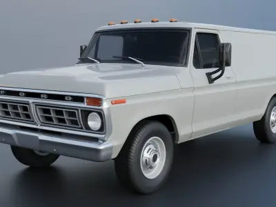 B-100 Panel Truck  1977 3D print model