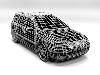 OPEL ASTRA G VARIANT LOWPOLY Low-poly 3D model