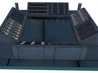 Data Center Electronics Scenery Environment Pack Sci Fi Low-poly 3D model