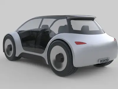 Compact Futuristic Utility EV 3D model