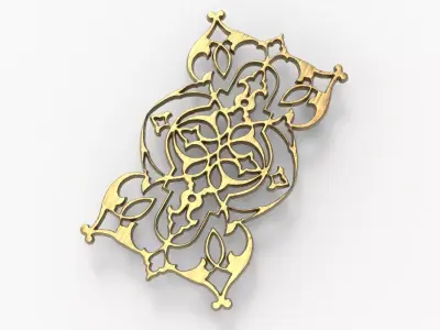 Floral Wood Carving - CNC Machine 3D model