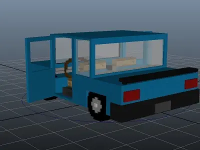Minecraft Car Free 3D model