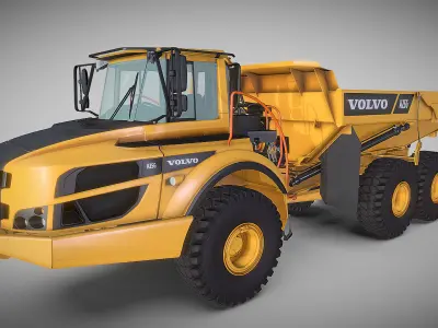 Excavator A25G Low-poly 3D model