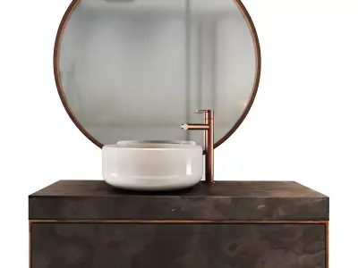 Modern Bath Set 01 3D model