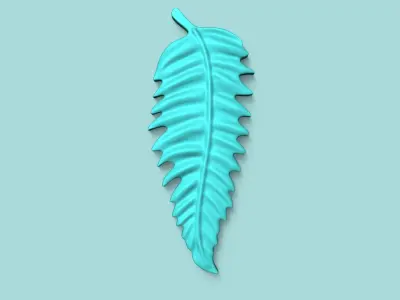 Toothed Leaf - Silicone Mold Maker - Template 3D print model