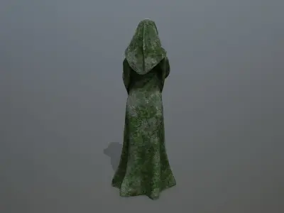 statue 3 Low-poly 3D model