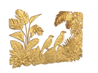 Classic carved decor ornament 418 3D model
