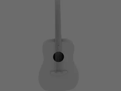 guitar model  Low-poly 3D model