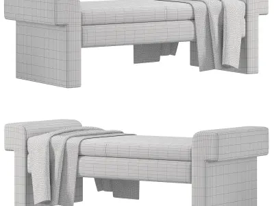 Jada Bench By Mgbwhome 3D model