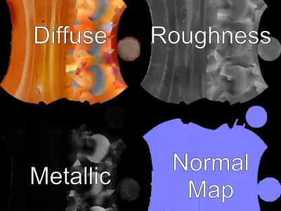 Antique Clay Pottery Model Pack Low-poly 3D model