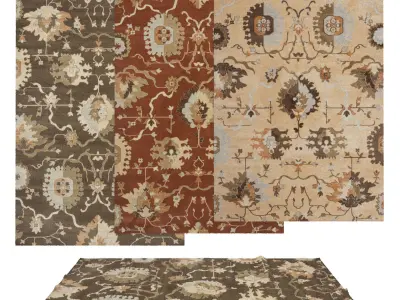 4 in 1 Rug Collection No 7 Low-poly 3D model