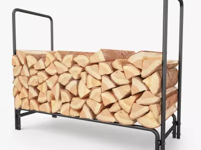 Firewood Rack for Fireplaces 3D model