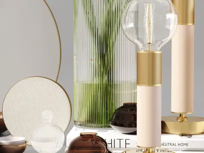 Decorative Set 233 Low-poly 3D model