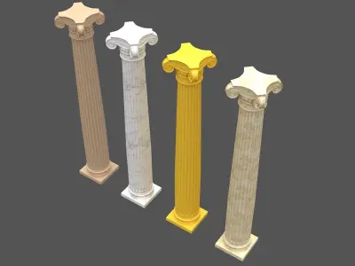 Corinthian Column 3d model 03 3D model