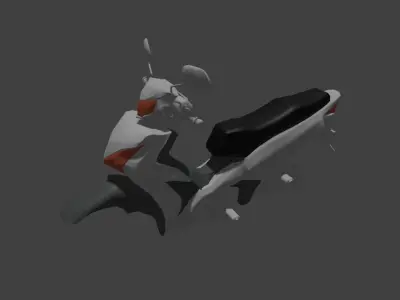 motorcycle Wave125 3D model