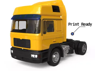 German industrial Truck F2000 Evolution Cab over engine  3D print model