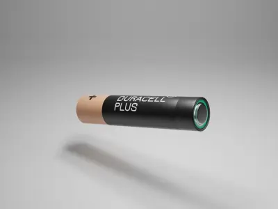 Battery Low-poly 3D model