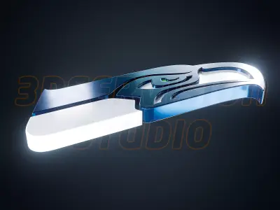 Seattle Seahawks logo - Cinematic - 3D print 3D model