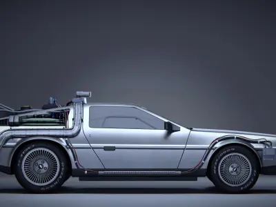 Back to the Future Delorean 3D model