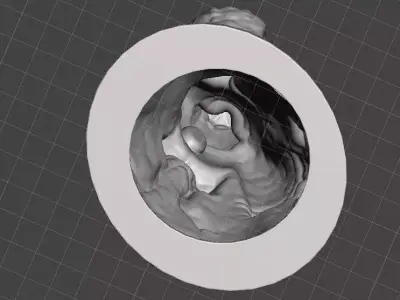 Christmas angel optional light holder 3D print model