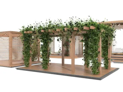 Pergolas Collection list of doors 3D model