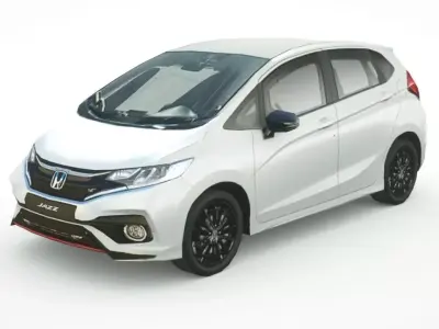 Honda Jazz 2018 Low-poly 3D model