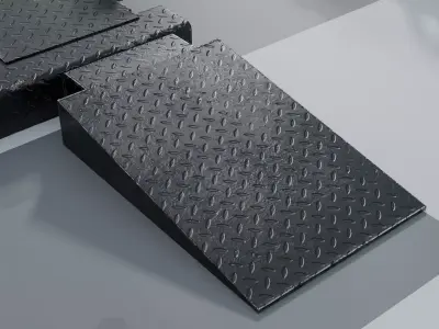 CAR RAMP Low-poly 3D model