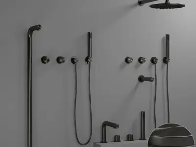 Shower Lusso stone 3D model
