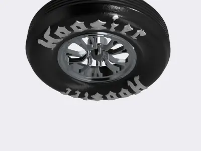 Drag Wheel COMBO Front Weld V Series 15inch 5 stud 3D print model