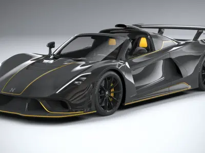 Hennessey Venom F5 Revolution Roadster 2023 3D model