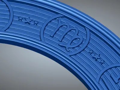 Zodiac Frame 3D print model