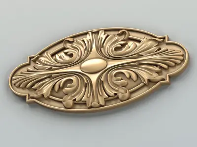 Round rosette 013 3D model