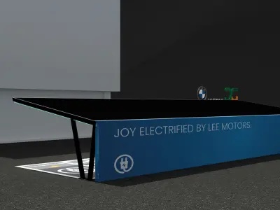 PARKING FOR EV CAR 3D model