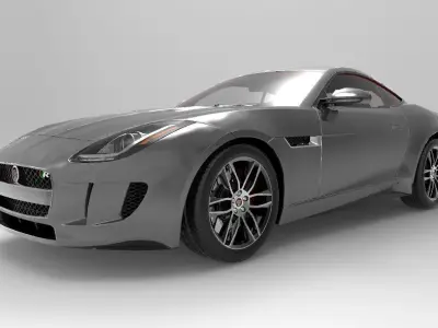 Jaguar F-Type Coupe 2015 3D model