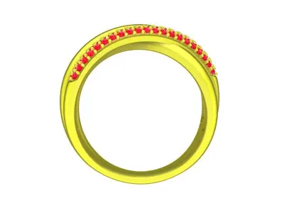 A7214 Luxury Korean Style Diamond Fashion Women Ring 3D print model
