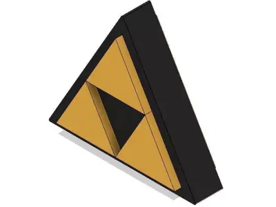 Free Triforce Christmas Tree Topper Free 3D print model