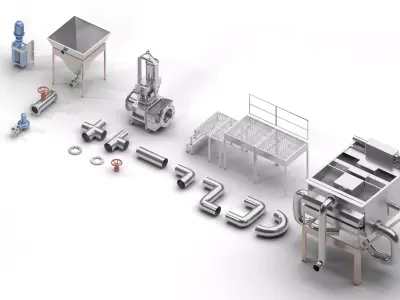 Water purifier Low-poly 3D model