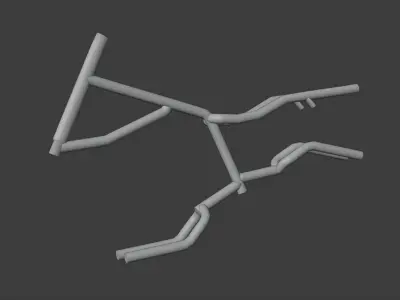 Bike Frame 3D model