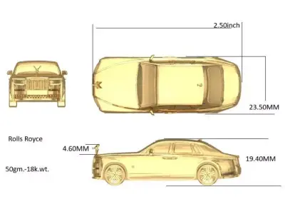 Rolls Roys car 3D print model