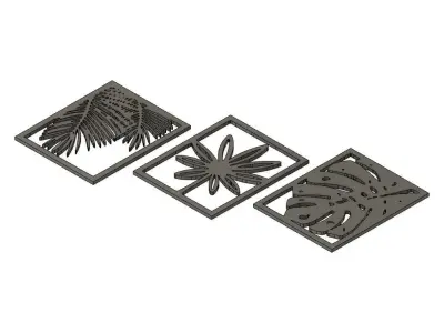 Leafs Wall Decor 3D print model