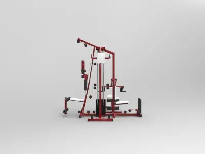 Gym equipment 3D model shop
